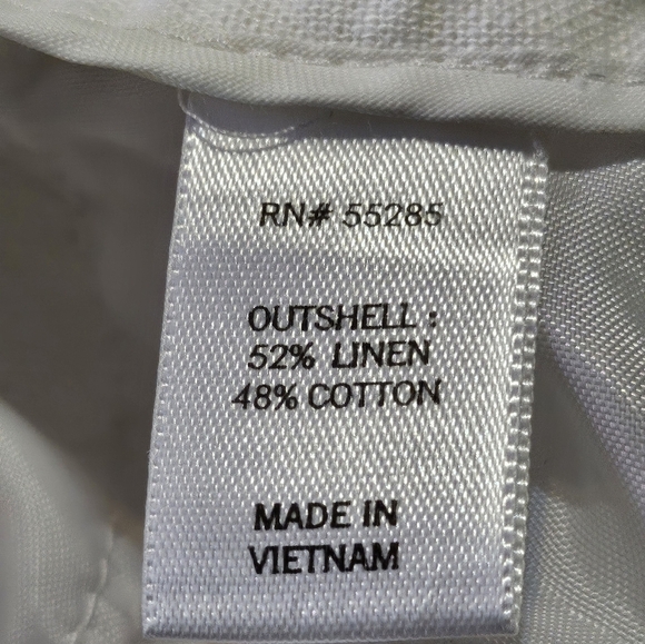 Express Linen Roll hem shorts White Size 12 - Picture 8 of 9